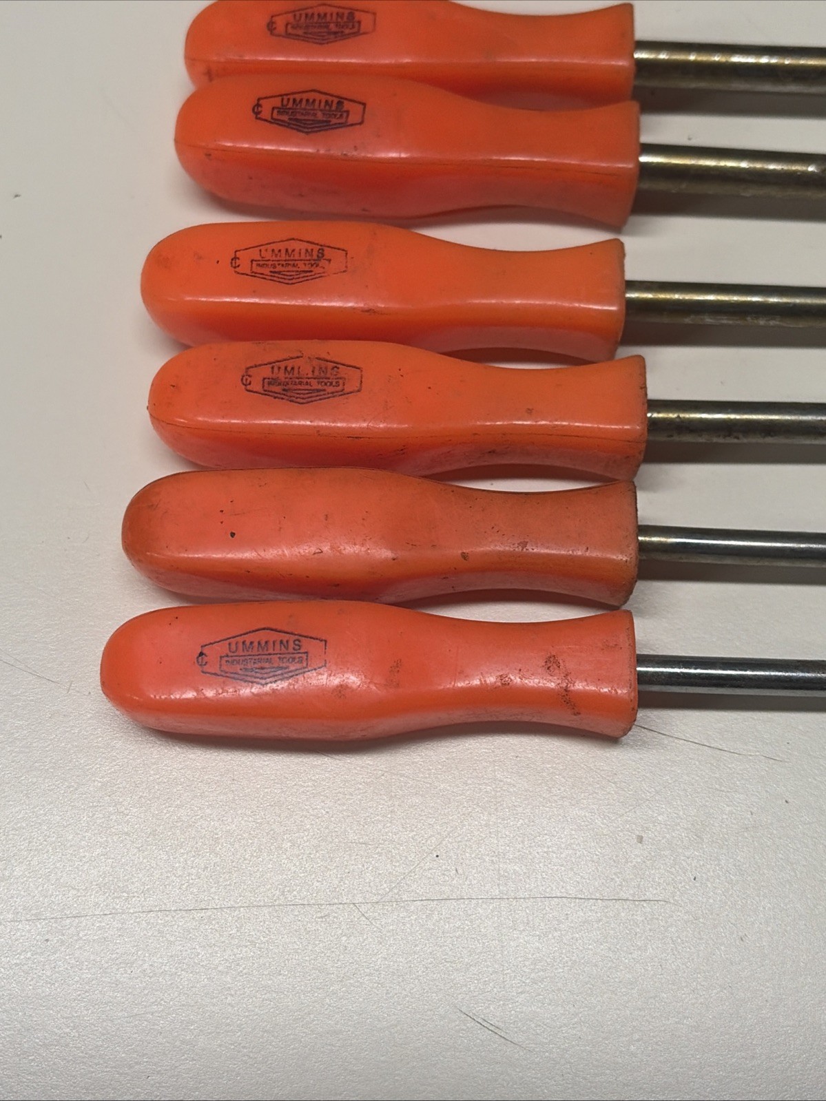Lot Of 13 Cummins Pro Industrial Nut Drivers Tools SAE Metric Orange #9C