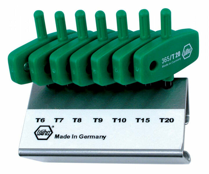 Wiha Tools 36590 Torx® Wing Handle 7 Piece Set in Metal Stand