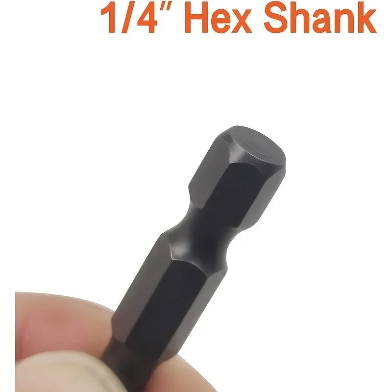 6Pcs 35Mm JIS Screwdriver Bit Set with Magnetic Tip, 1/4 Hex Shank, S2 Alloy_Ste