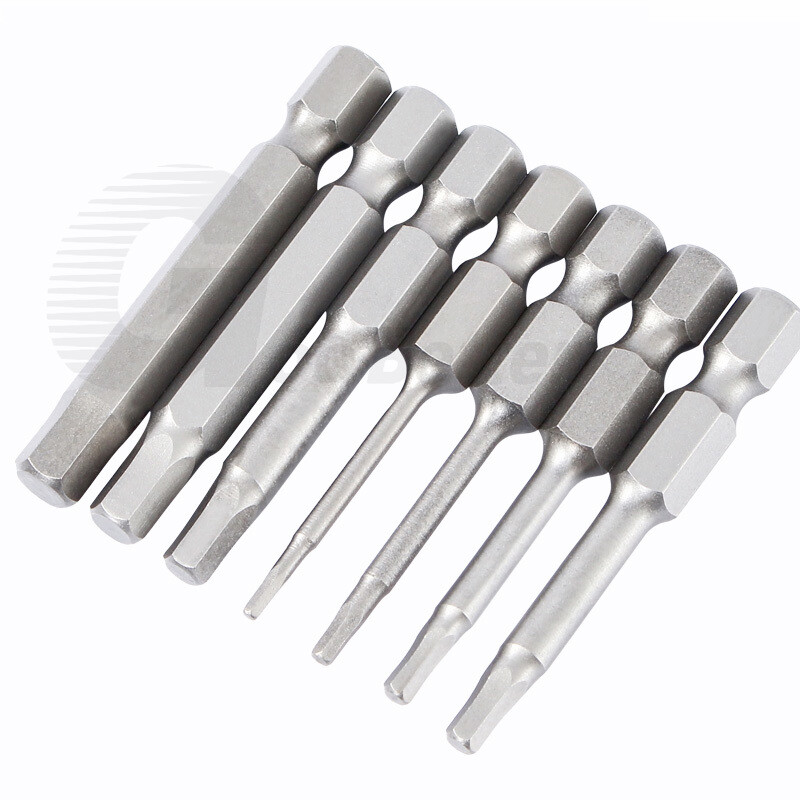 Hex Allen Key Bit Set Screwdriver Socket 50mm Long Impact Driver Drill Magnetic