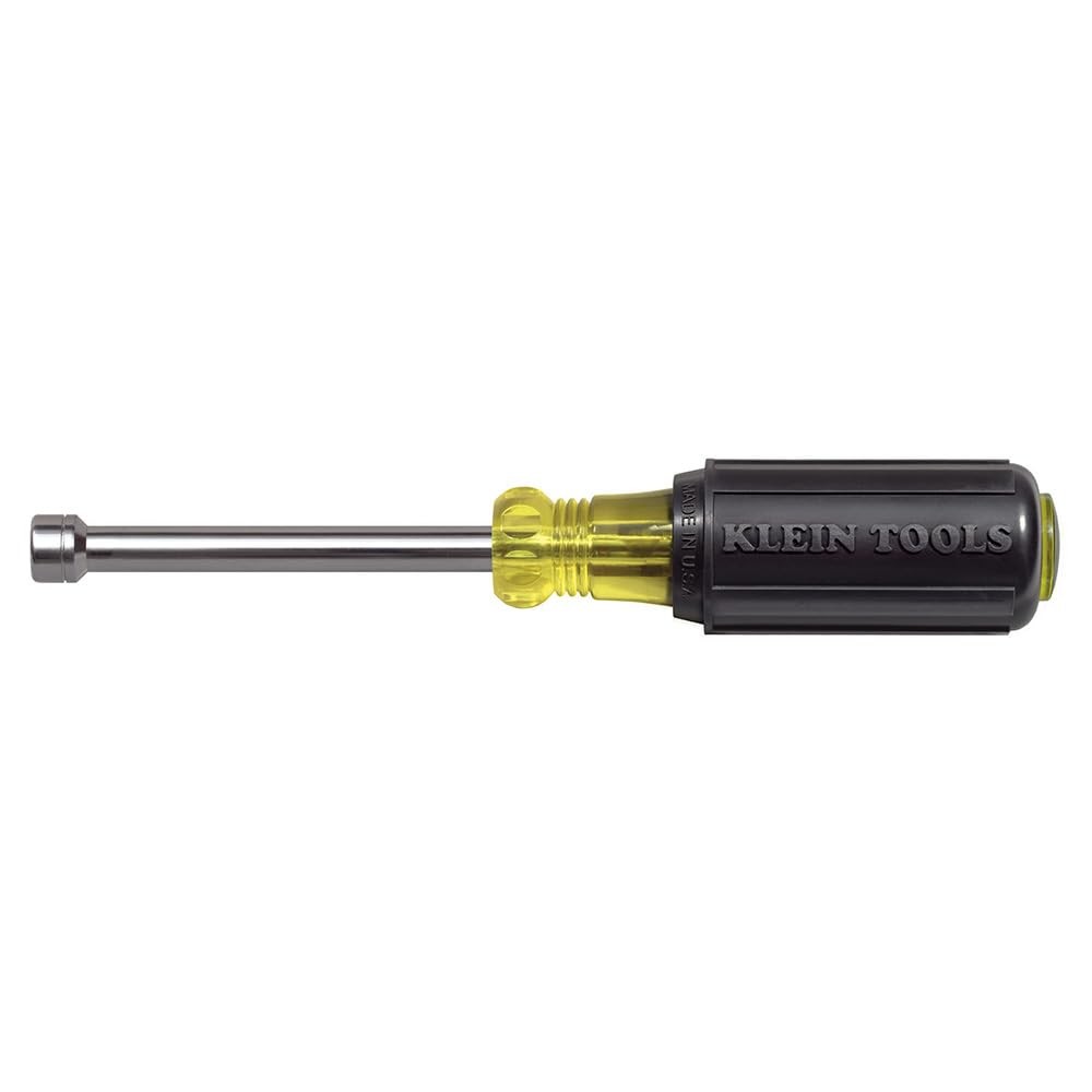 Klein Tools 630 7Mm Cushion Grip Hollow Shank Nut Driver 3 Inch Shaft 7Mm