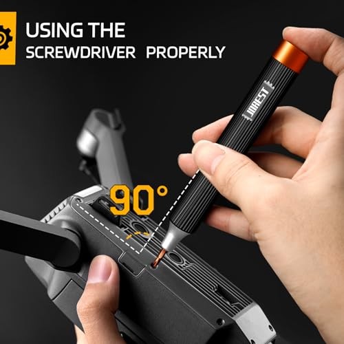 32-In-1 Small Precision Screwdriver Set Magnetic, Black & Orange Contrast