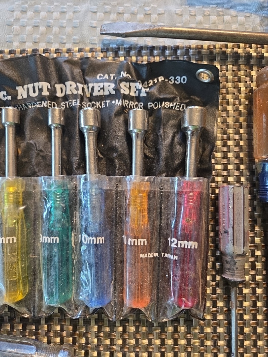 MECHANIC Nut Driver Set Chrome Crv Taiwan 7 Piece Metric 5 – 12 Mm Screwdriver