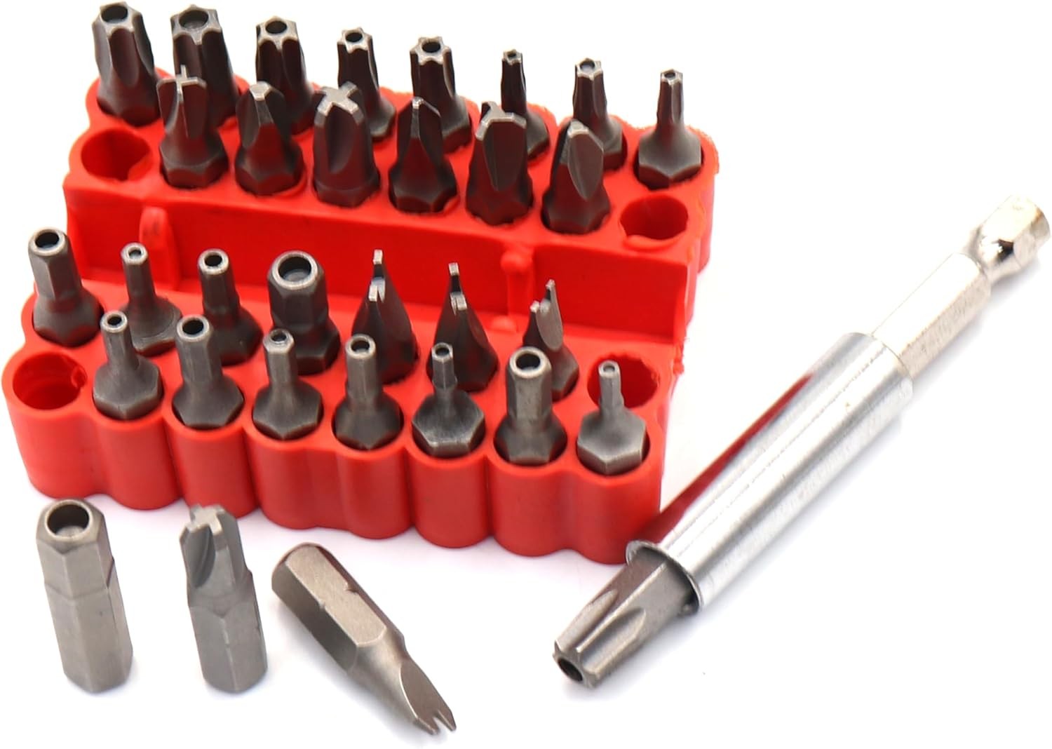33PCS Proof Security Hex Key Set Torq Star Spanner Torx Bits &Tamper Screwdriver