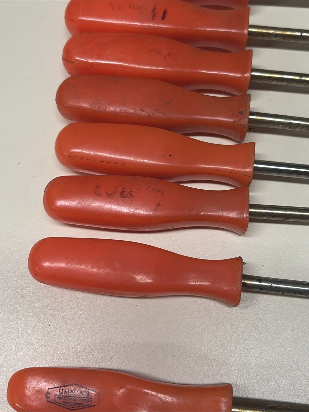 Lot Of 13 Cummins Pro Industrial Nut Drivers Tools SAE Metric Orange #9C