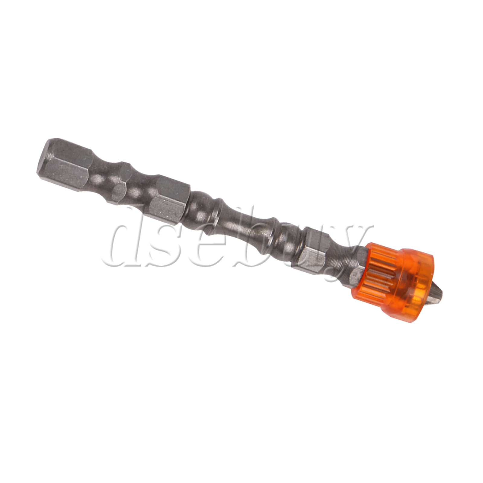 25PCS Magnetic Collar Design Chrome Steel Screwdriver Bit 1/4″ Hex Shank Orange