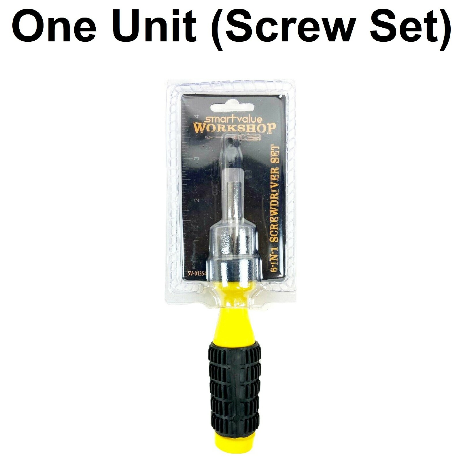 SV-01354, Smart Value Workshop 6-In-1 Multipurpose Screwdriver Set