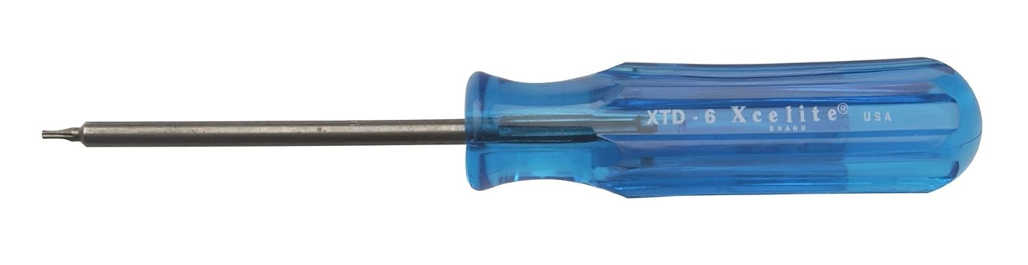 XCELITE XTD6 Chromium Vanadium Steel Torx Round Blade Screwdriver, T6 Head