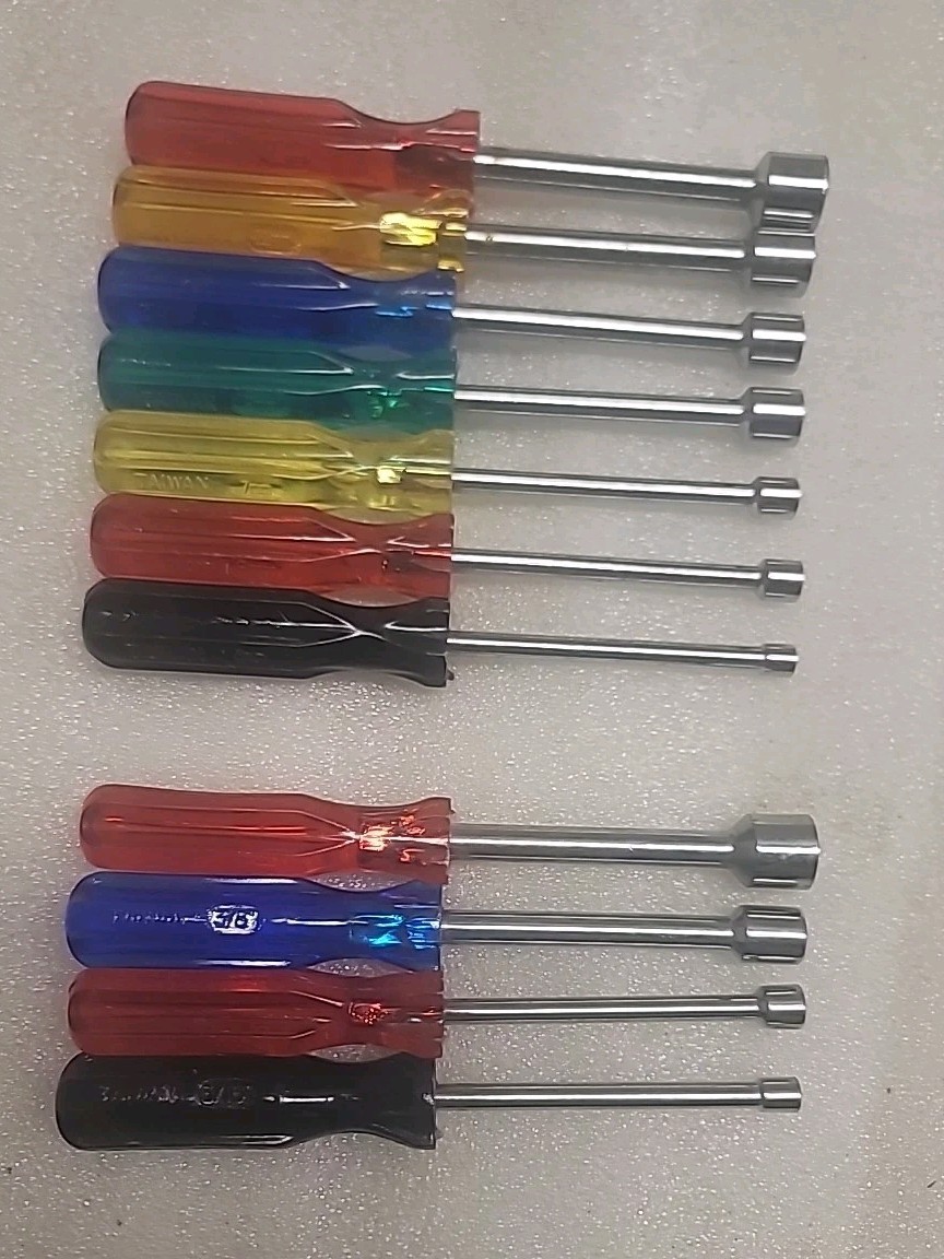Unbranded Nut Driver Set 11 Pc SAE/Metric Ball End Handle Taiwan