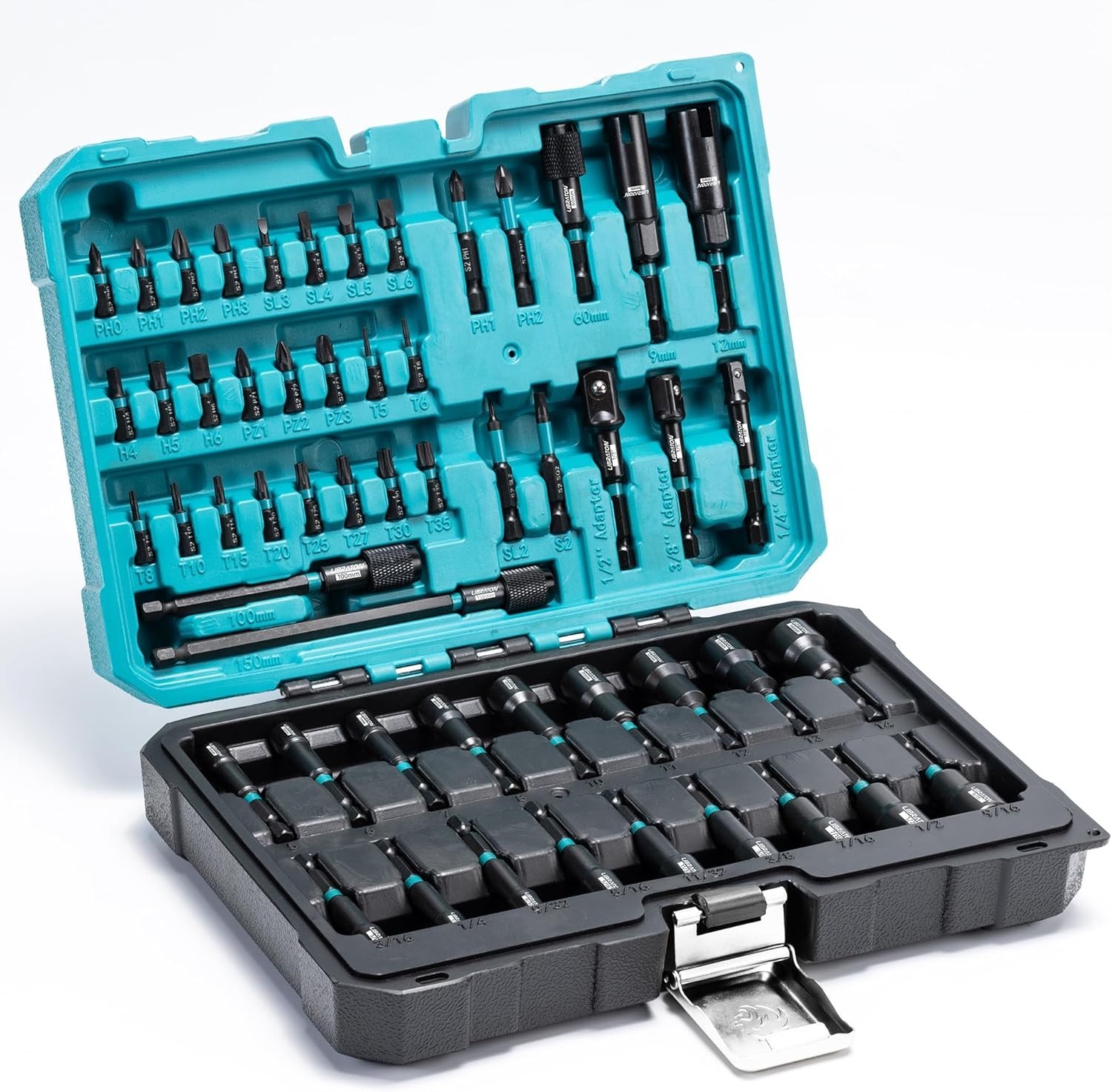 Durable Magnet-Enhanced 54PCS Nut Driver and Impact Drill Bit Set – Ideal Gift