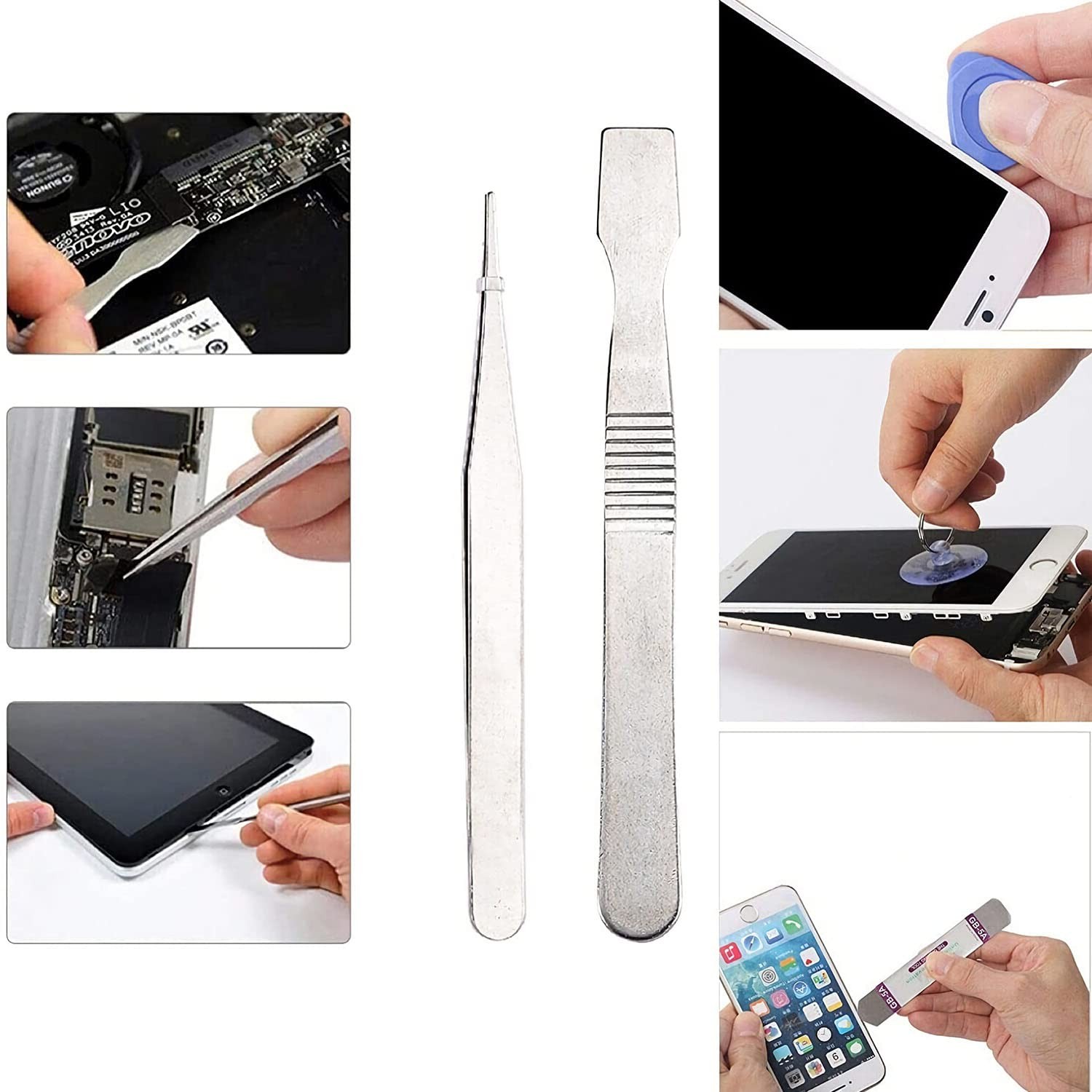 21-Piece Set Opening Pry Tool Screwdriver Multiple Functions Repair Black