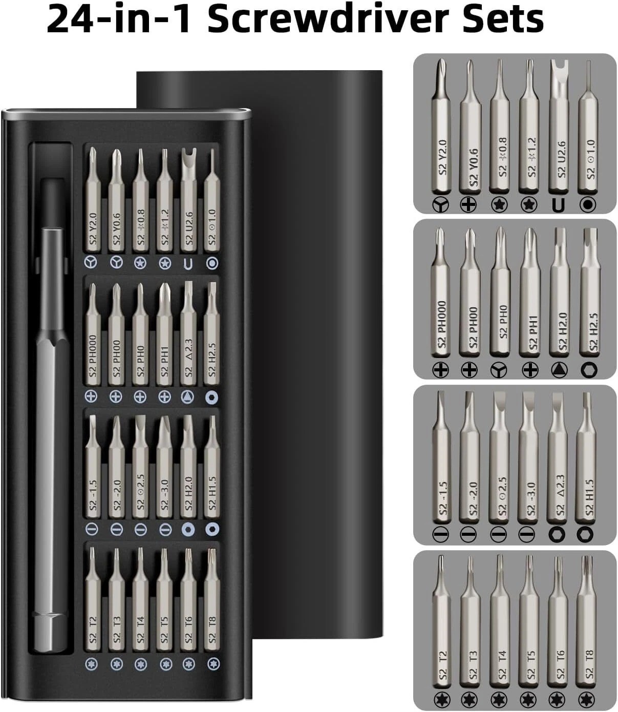 Ball Grip Screwdrivers Set Metric Japanese Motorcycle Drivers for JIS Standard