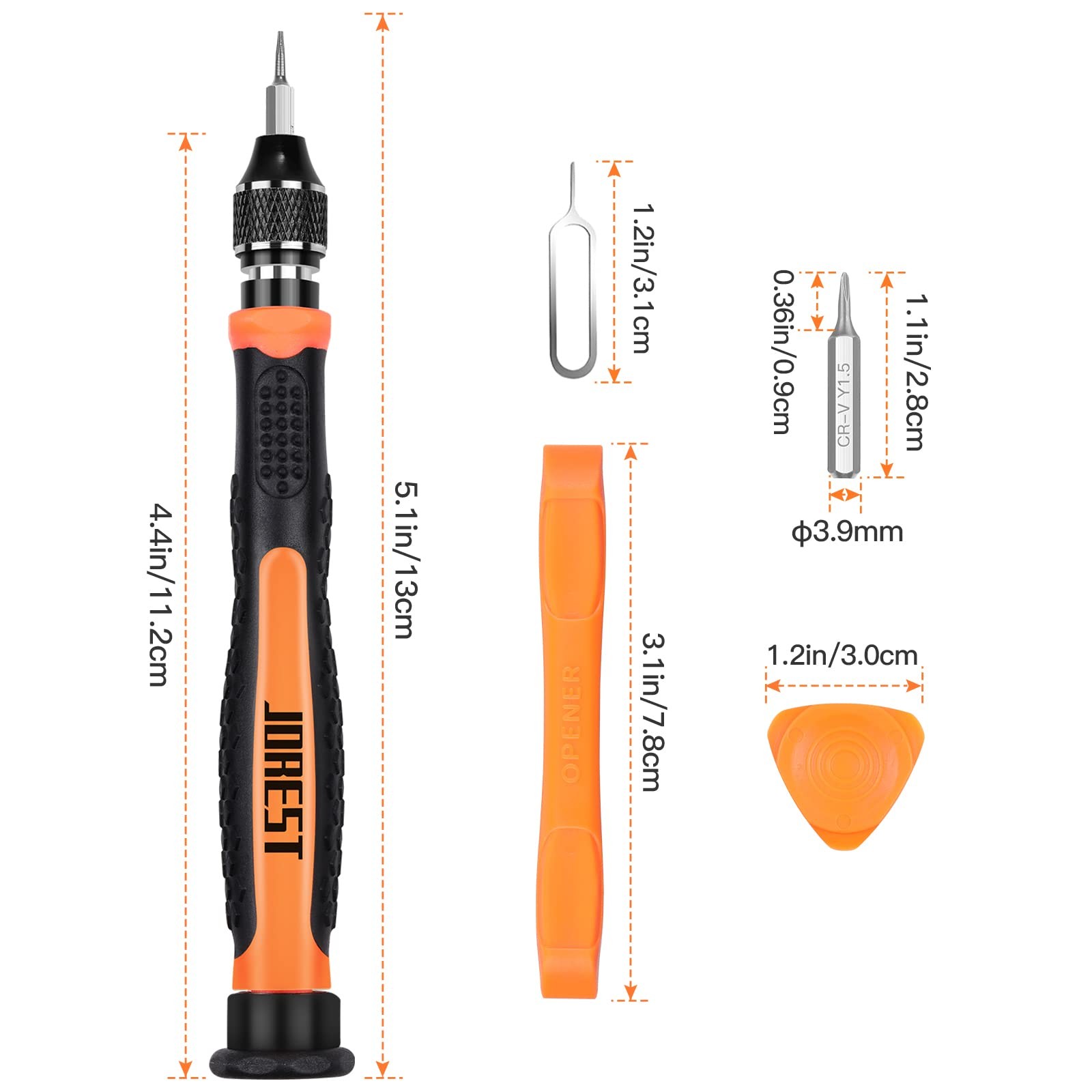 Precision Screwdriver Set 24Pcs Torx T5 T6 T8 T9 Y00 Star P5 for Macbook PS4