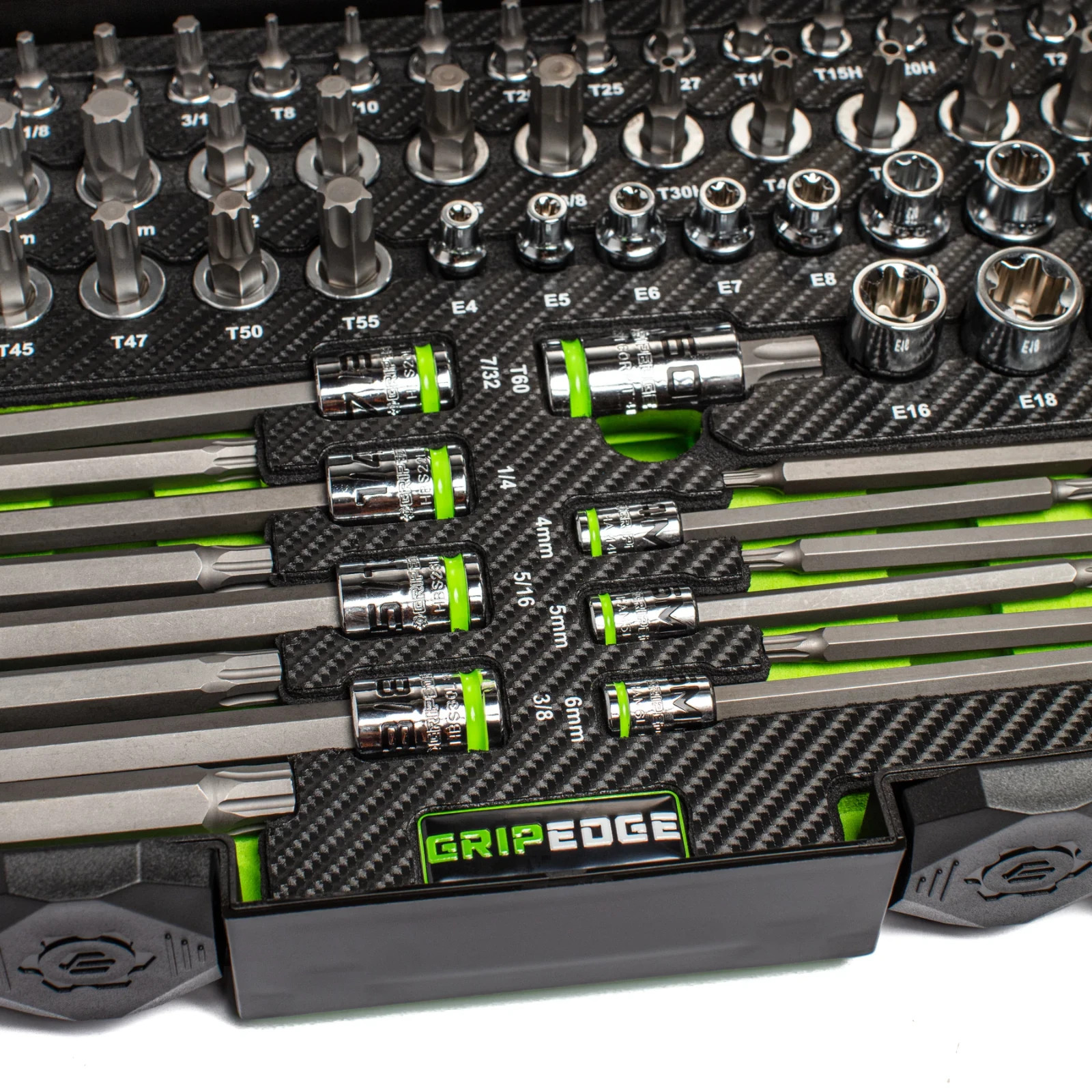 GRIPEDGE MHST62S RPT Hex & Star 3/8″ Driver Set + Free MBS132 132 Bit Set