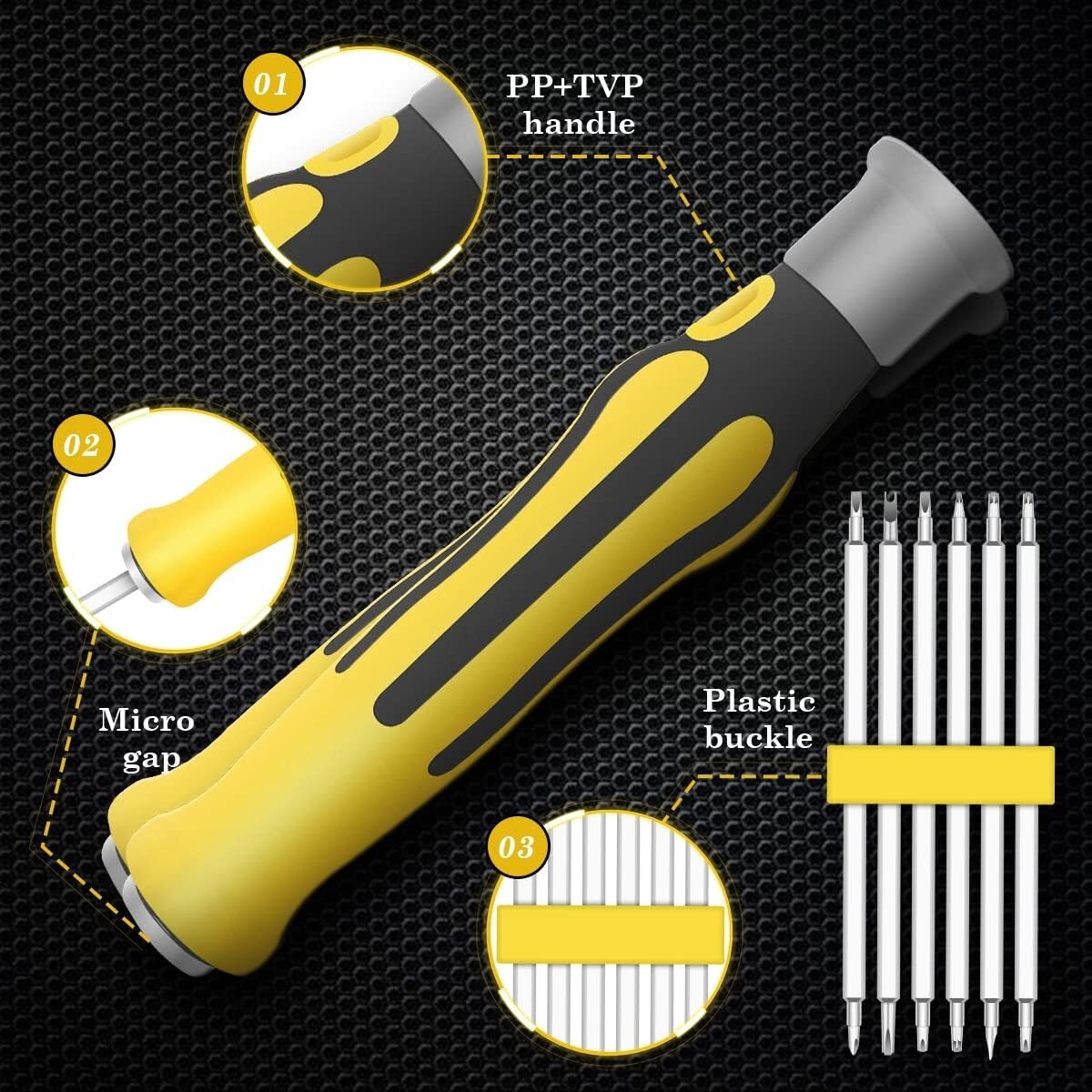Premium 6-In-1 Screwdrivers Set, Multipurpose Turn Screw, Household Small Driver
