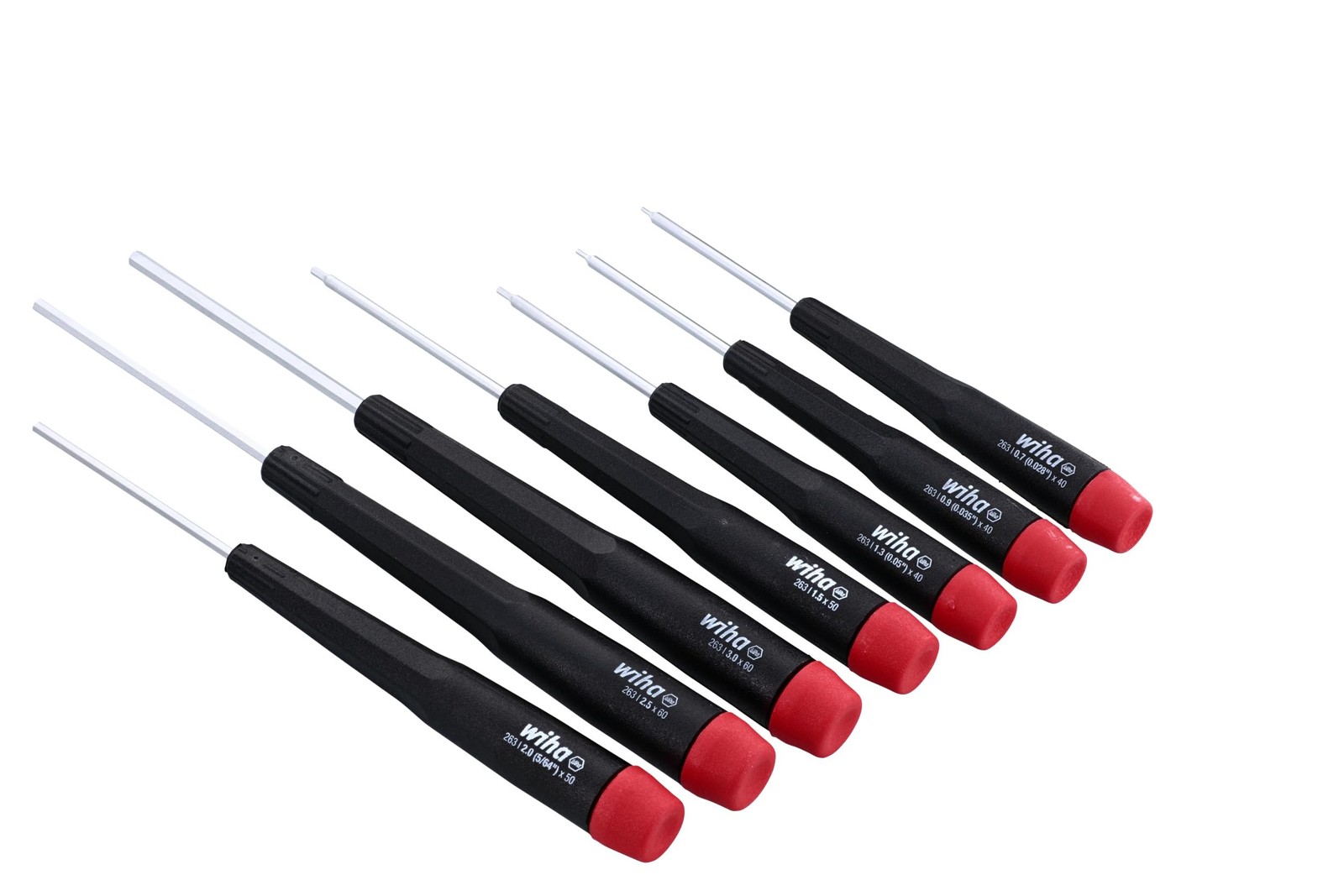 Wiha 26390 Screwdriver Set, Hex Metric With One Size, Original Version