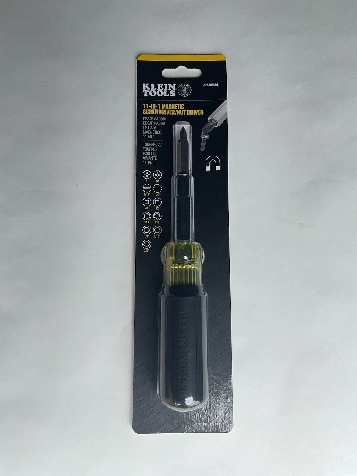 New! Klein Pro 11-in-1 Magnetic Flip Screwdriver/ Nut driver #32500MAG