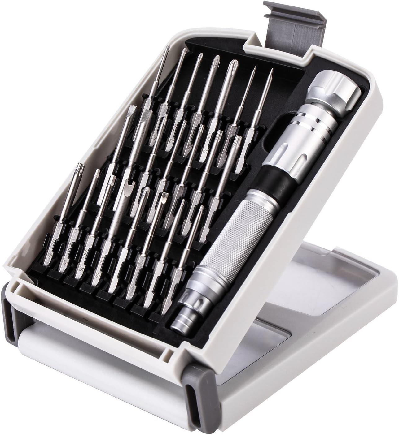 Small Precision Screwdriver Set for Electronics,22 in 1 Mini Small, Silver