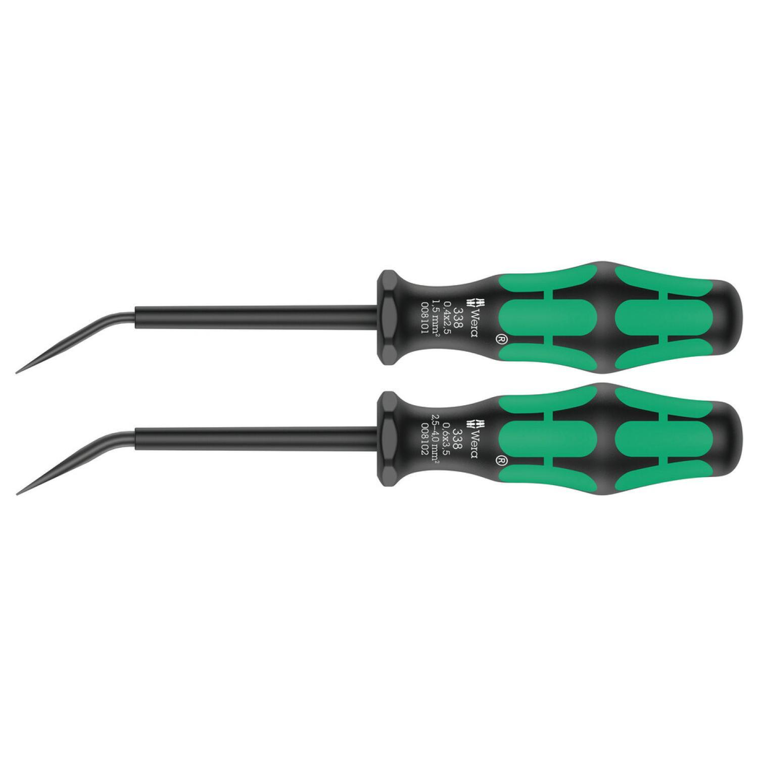 Wera 05008100001 338/2 Set of actuation tools for terminal blocks, 2 pieces