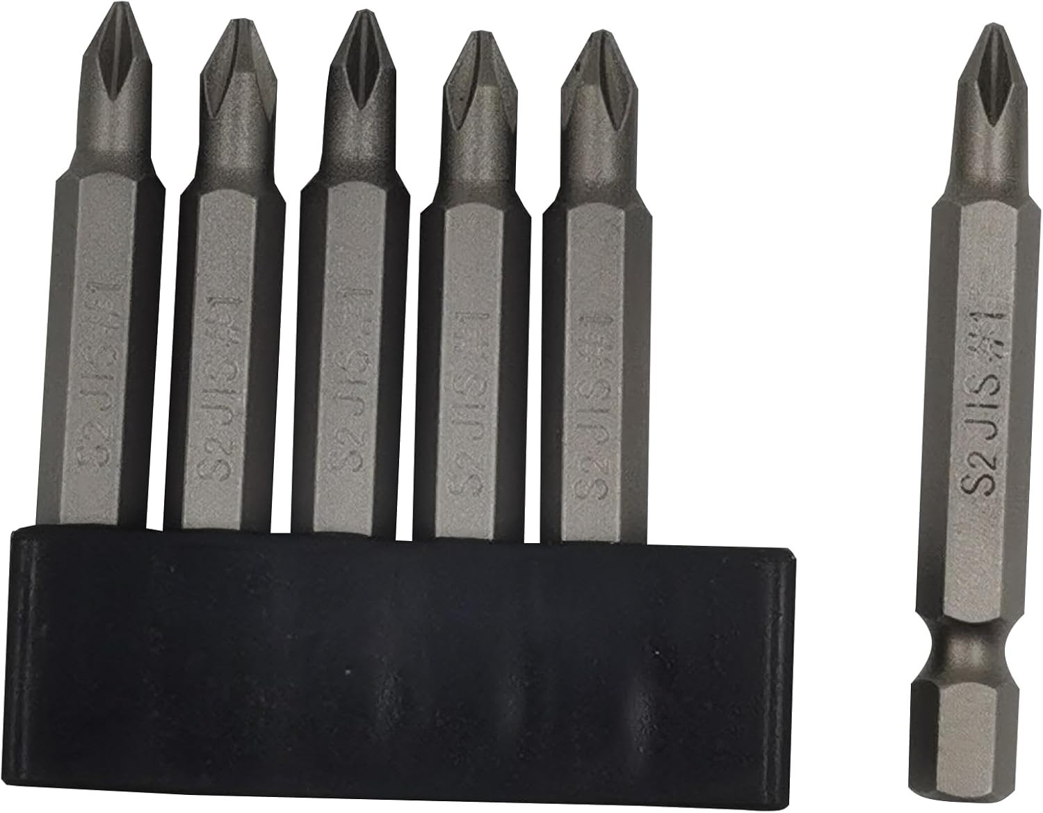 6pc JIS Magnetic Screwdriver Bit Set S2 Steel 1/4″ Hex for Japanese Motorcycles