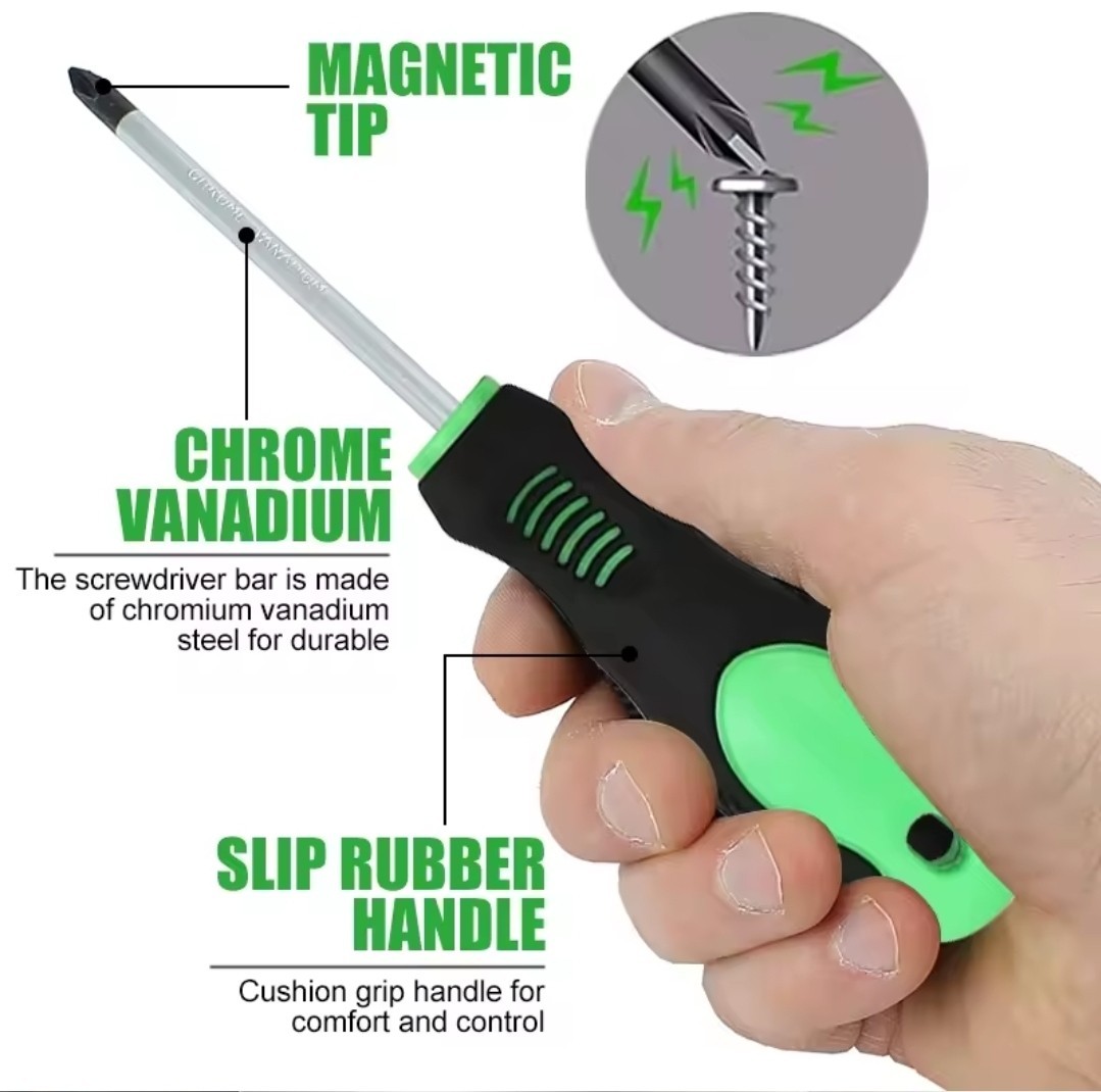 100pcs Screwdriver Bit Set Magnetic Insulated w/ Plastic Holder Tool Kit