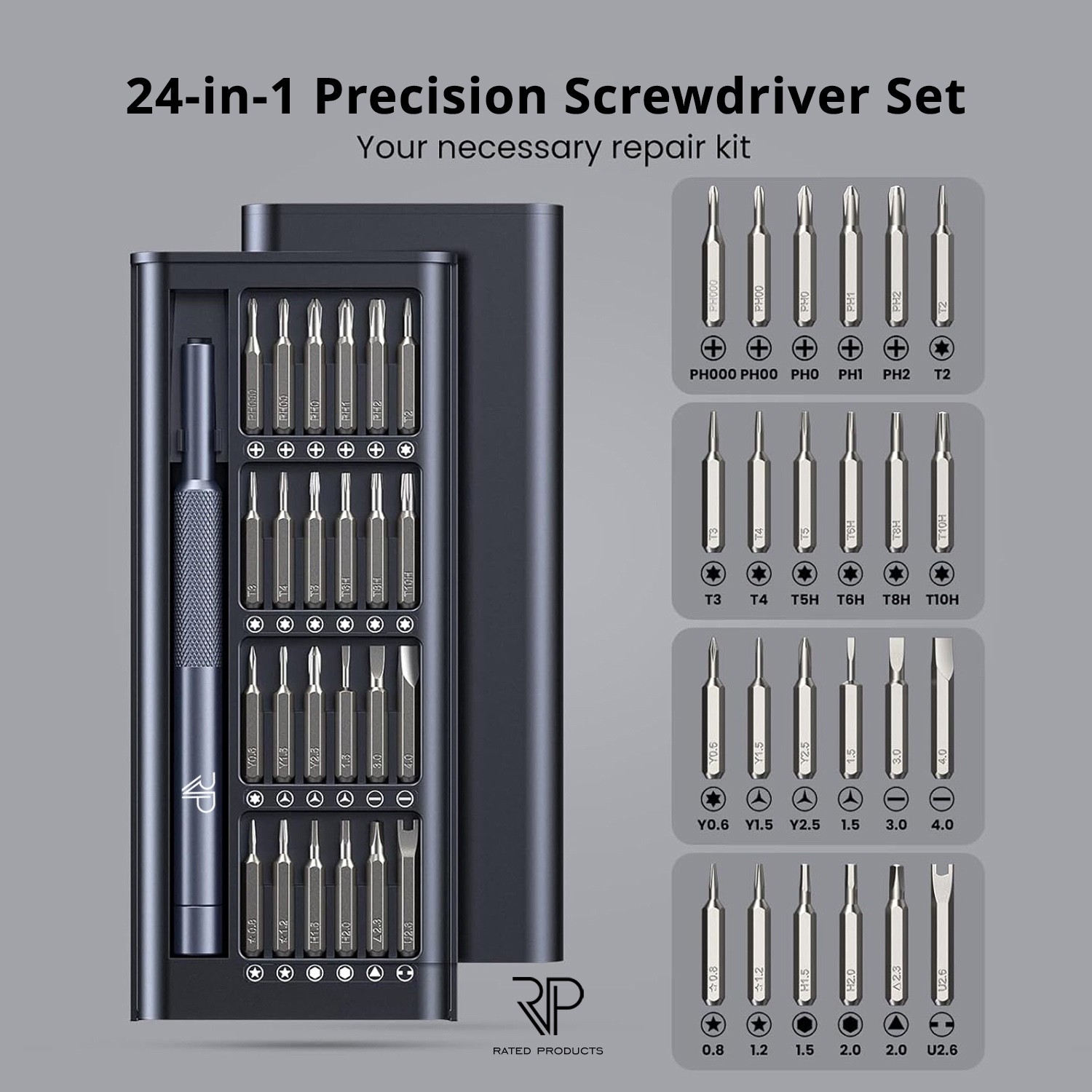 FREE SHIPPING! Precision Screwdriver Set For Small, Mini, Micro, Glasses Repair
