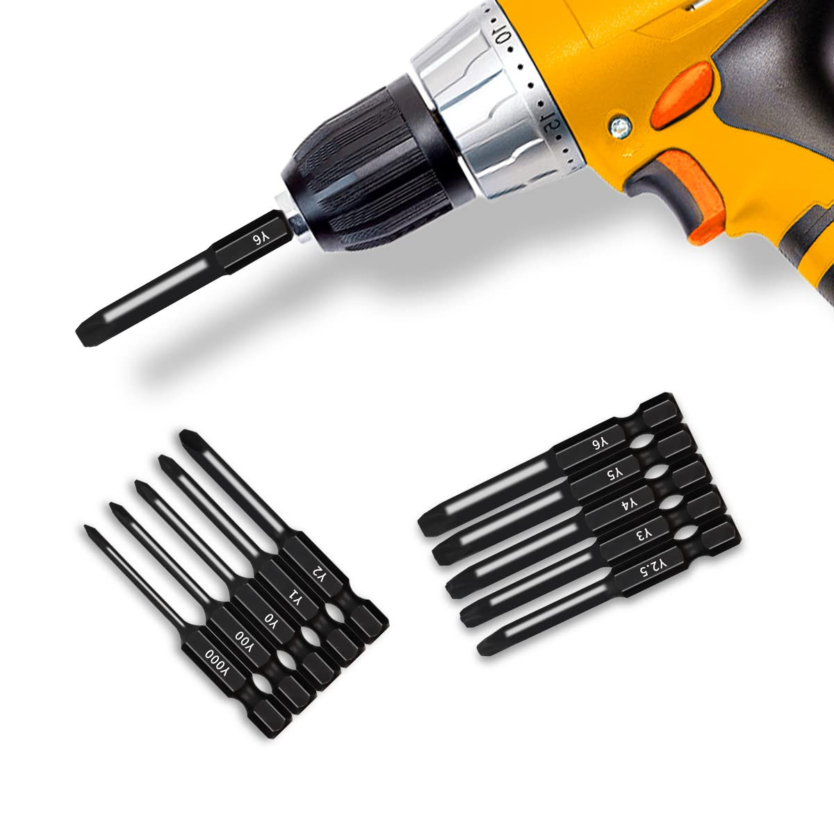 Set10 puntas triwing magneticas 2.3in tamaños Y000 Y00 Y0 Y1 Y2 Y2.5 Y3 Y4 Y5 Y6